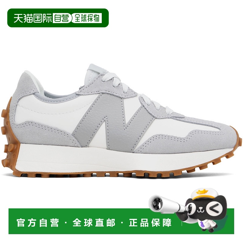 香港直邮潮奢 New Balance  女士 白色 & 灰色 327 运动鞋 WS327N