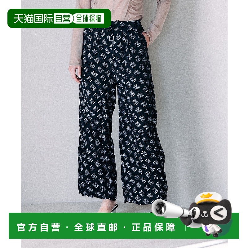 1h可退 日本直邮PRANK PROJECT 女士单色图案印花宽松长裤 春夏轻