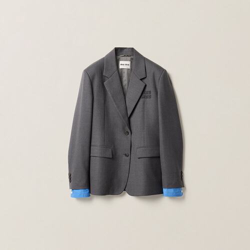 MIU MIU(缪缪)24新品 单排扣华达呢夹克