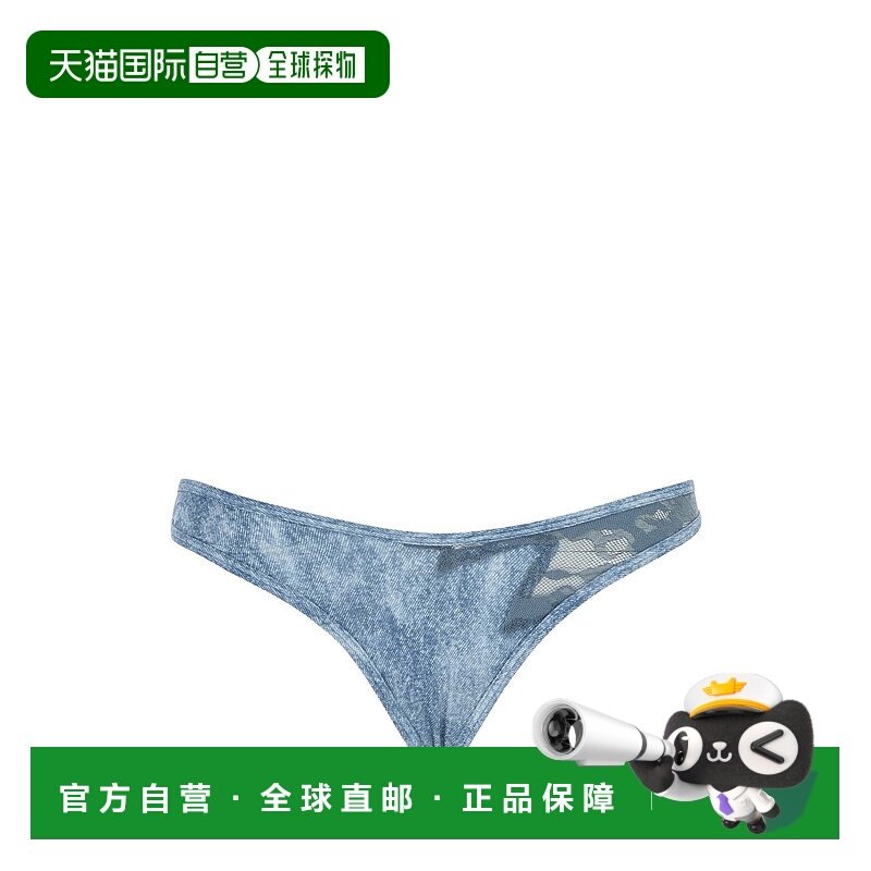 香港直邮DIESEL 女士内裤 A155940LKBU99F SS2025 蓝色 蕾丝丁字
