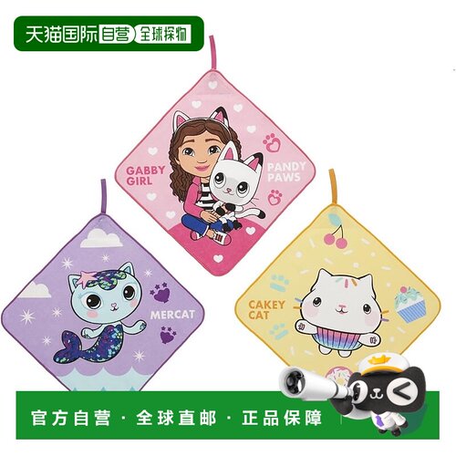 【日本直邮】丸真 环形毛巾 3 件套 Gabby 的娃娃屋猫幻想人物 47