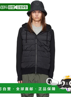 1h可退 香港直邮潮奢 Canada Goose 加拿大鹅 男士 黑色 Hybridge