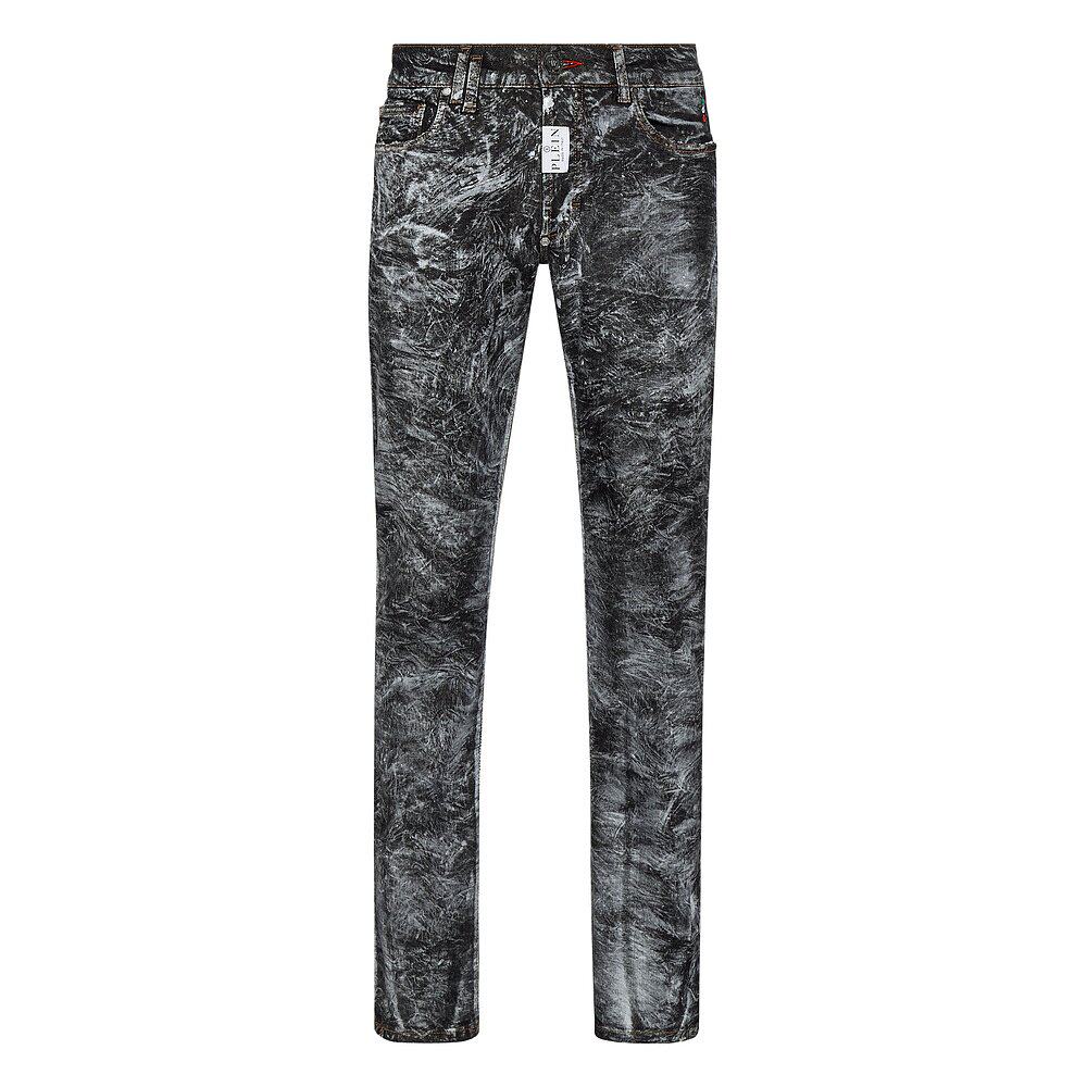 philipp plein【美国奥莱】直发 直筒牛仔裤 - 波涛汹涌的大海