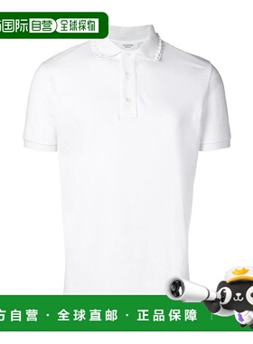 【99新未使用】香港直邮Valentino 白色棉质polo衫 RV3MH00CLEX