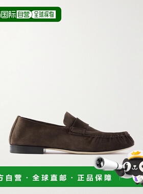 香港直邮The Row 男士 绒面革乐福鞋 F2096L305 brown棕色 舒适时