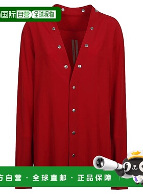 香港直邮RICK OWENS 女士衬衫 RP01D2242CC03 SS2024 红色