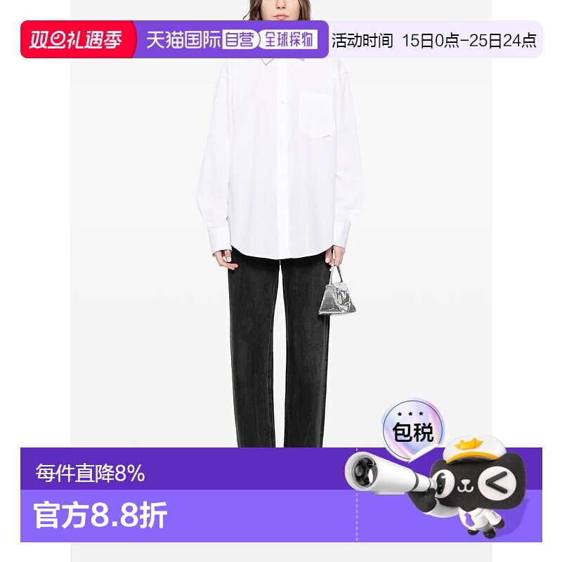 美国直邮T BY ALEXANDER WANG - Women Boyfriend Shirt With Log