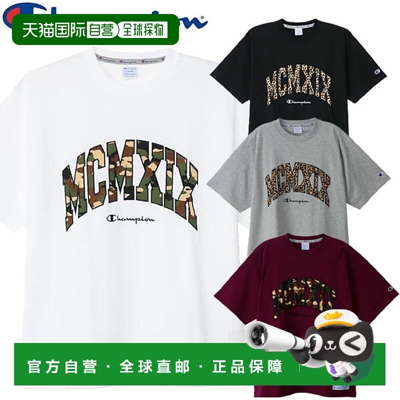 日本直邮Champion 男士短袖T恤 C3-C305