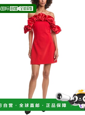自营LIKELY Ina迷你连衣裙-红色 包臀裙美国服饰直发奥莱
