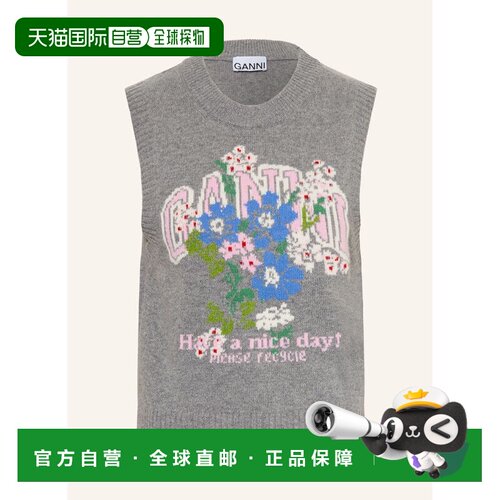1h可退 欧洲直邮GANNI 女士背心吊带 100321765814000 CO 花色 Sw
