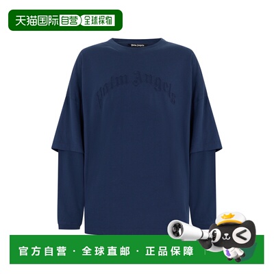 香港直邮PALM ANGELS 男士T恤 PMAB05KS26JER001NAVYBLUENAVYBLUE