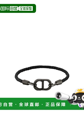 香港直邮DIOR 男士手链手镯 B2901HOMLED801 AW2025 黑色 徽标手