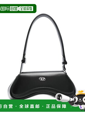 香港直邮DIESEL 女士单肩包 PR227X10221T8013 SS2025 黑色 Bag
