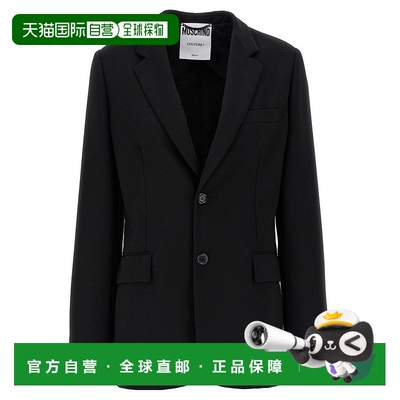 自营 moschinoSingle-Breasted Blazer With Martingale Detail -