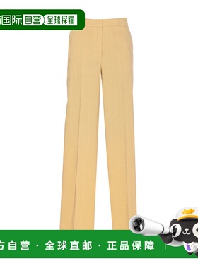 香港直邮PINKO 女士休闲裤  104929A0IMC23 AW2025浅棕色直筒裤