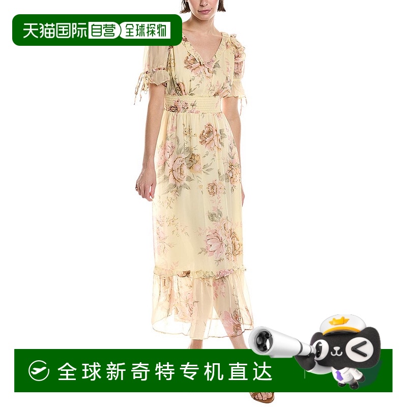 自营 Walter Baker Georgia Maxi连衣裙-米色【美国奥莱】直发