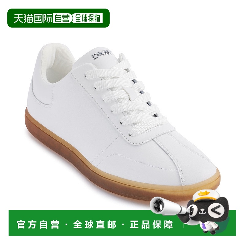 自营 dkny女式Seacliff系带运动鞋-亮白色 美国奥莱直发