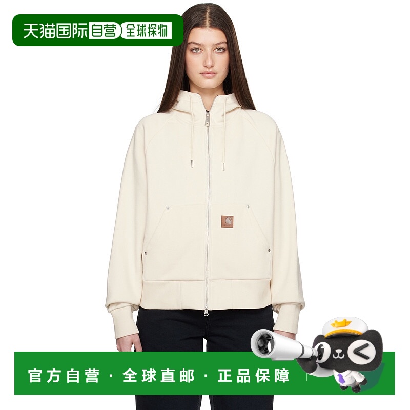 香港直邮潮奢 CARHARTT WIP 女士 灰白色 Hooded Eldon 连帽衫 I0