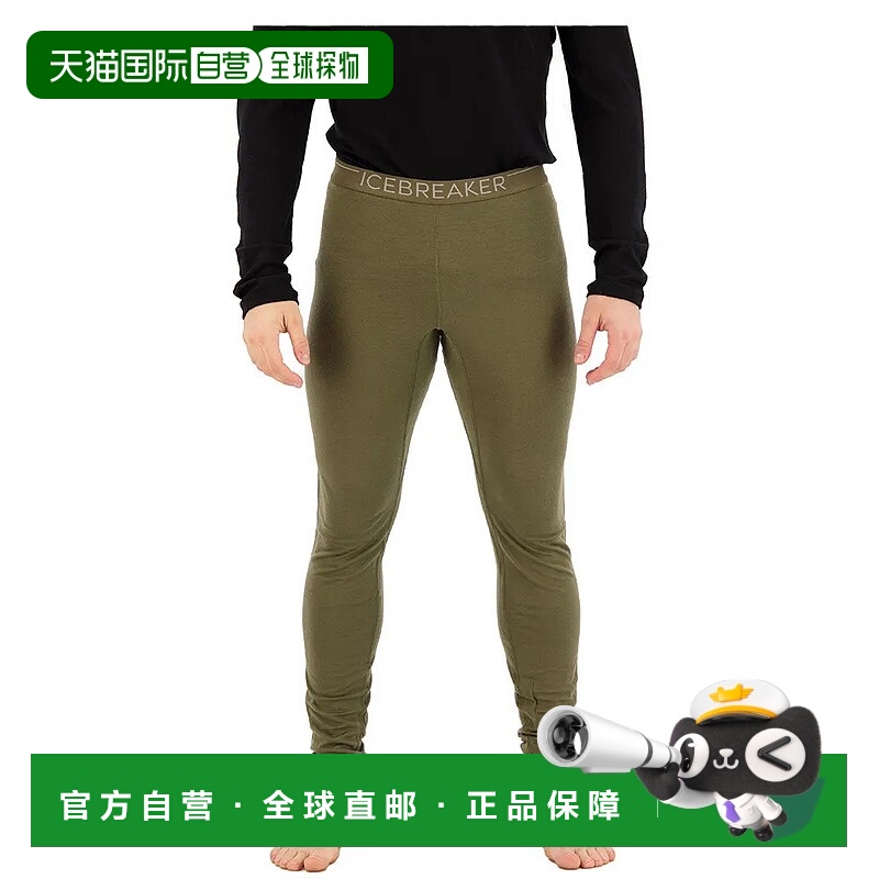 香港直邮ICEBREAKER 200 Oasis 美利奴基础层保暖裤 男士