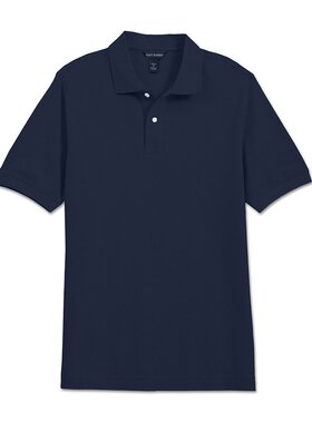 scott barber【美国奥莱】直发 Pima Pique Polo，午夜 - mdnt