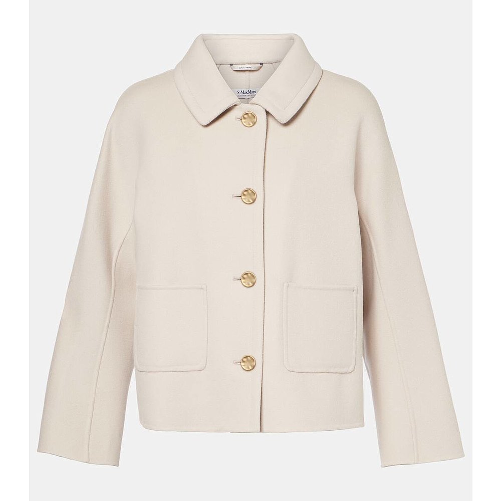 潮奢 MaxMara 麦斯玛拉 女士 Sogno 双排扣初剪羊毛夹克 001380
