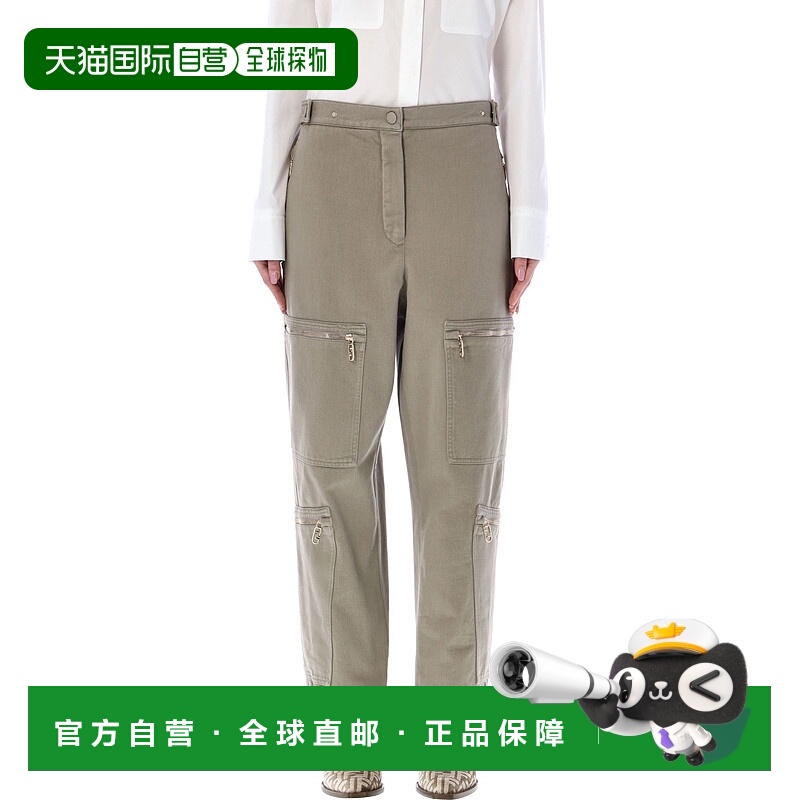 香港直邮FENDI 女士休闲裤 FR6415AM34F1J7B AW2023 灰色