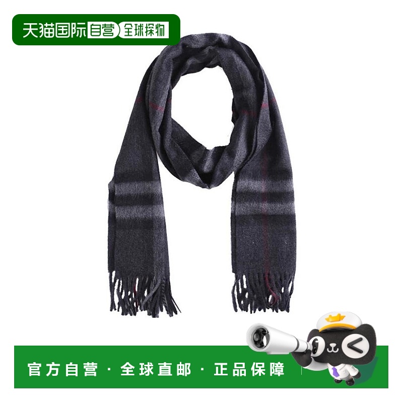 1h可退 香港直邮burberry 男士 围巾披肩羊绒博柏利格纹经典