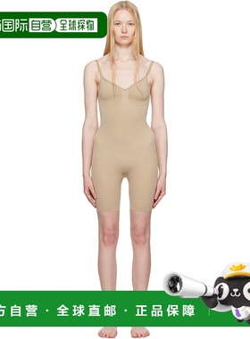 香港直邮潮奢 SKIMS 女士 驼色 Seamless Sculpt Mid Thigh 连体