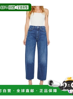 香港直邮Mother 高腰牛仔长裤牛仔裤直筒裤 109261396