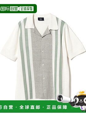 1h可退 日本直邮MORGANO男士麻棉混纺12针织保龄球衬衫 210101238