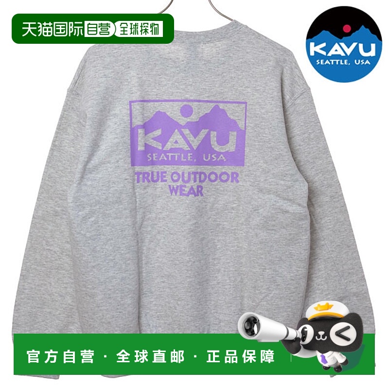 日本直邮KAVU TRUE 标志运动衫 [19822333 FW25] 男士长袖圆领上