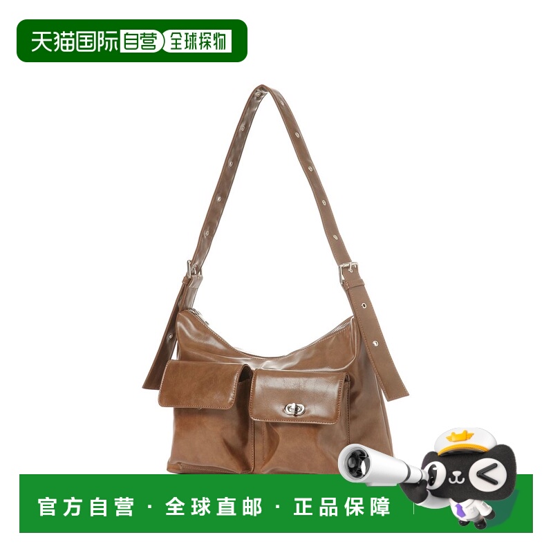 日本直邮niko and... 女士复古风双口袋斜挎包 250276