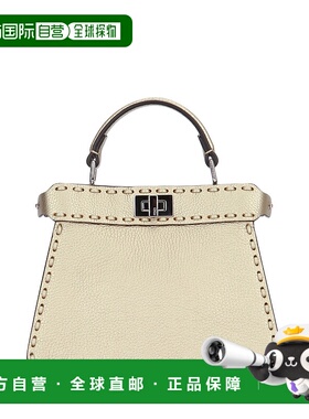 香港直邮FENDI 女士单肩包 8BN335AT0GF0XJJ SS2025 金色 Platinu