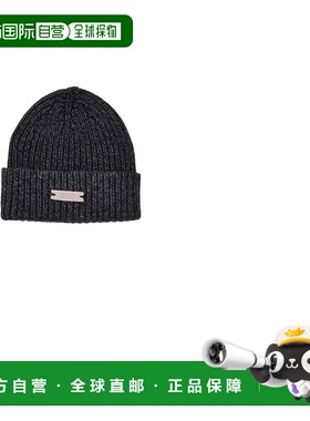 香港直邮AUTRY 男士帽子 BEPUT7KKB AW2025 黑色 BEANIE MAIN UNI