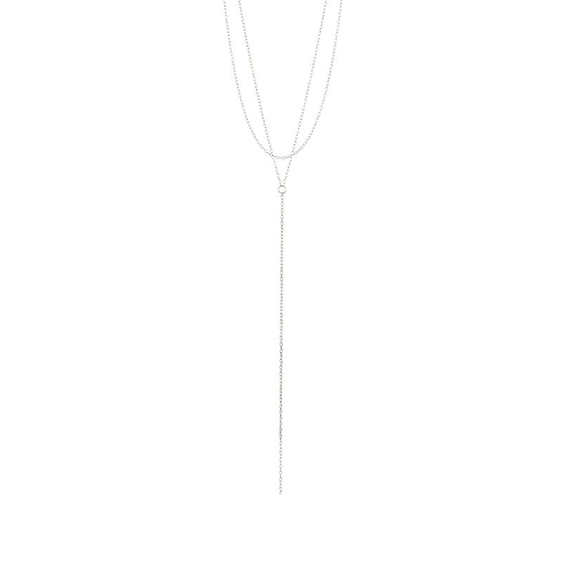 自营 Adornia 分层项链 银银白色 美国奥莱直发