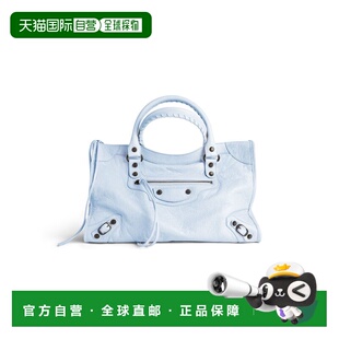 欧洲直邮BALENCIAGA (2025) Le City 女士中号云蓝色包袋斜挎包