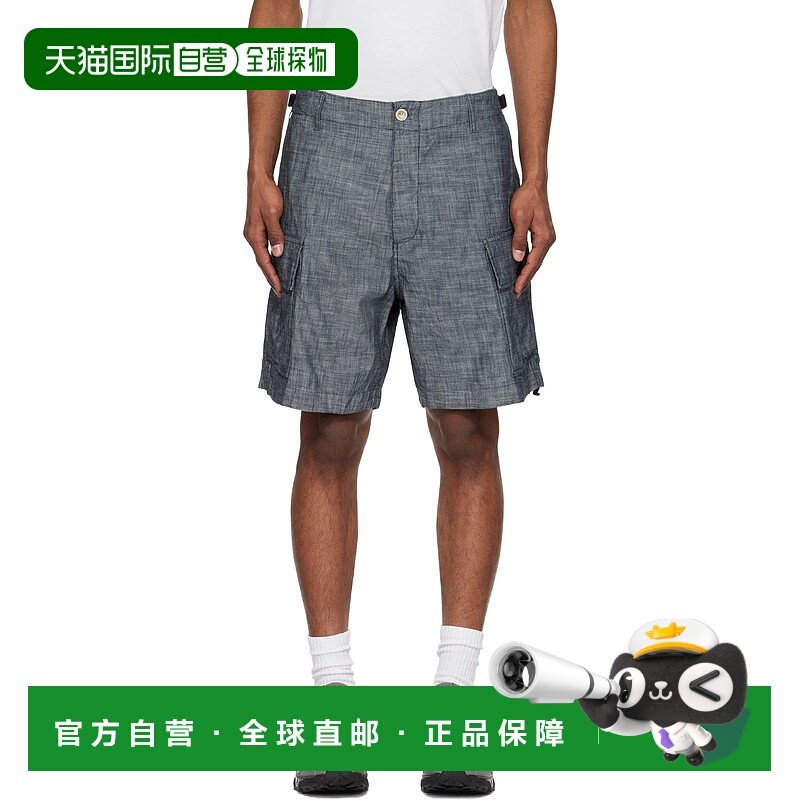 1h可退 香港直邮潮奢 C.P. Company 男士 蓝色工装短裤 18CMBE149