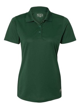 russell athletic【美国奥莱】直发 女士基本款 Polo 衫 - 深绿色