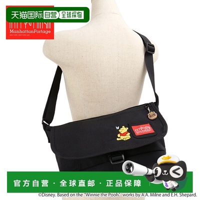 日本直邮Manhattan Portage 尼龙斜挎包 JR Slim 小熊维尼 [MP160