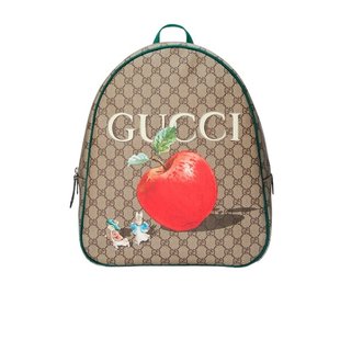 Gucci 433578FACZT 图案印花双肩包