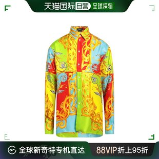 香港直邮潮奢 范思哲 Versace 男士 花纹衬衫