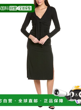 自营 cinq a septCinq à Sept Brenna 中长连衣裙 - 黑色 美国奥