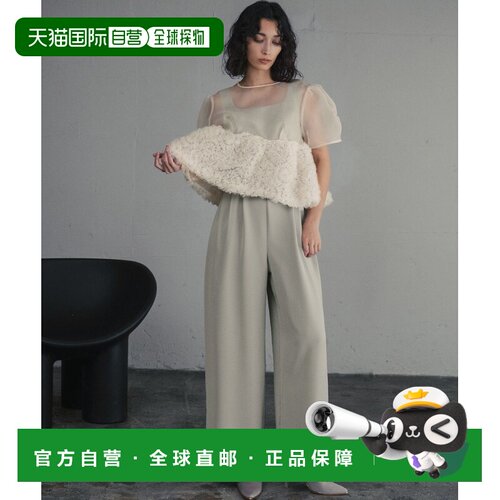 日本直邮GIRL 女装 女士 两件套泡泡袖蓬蓬裙连体裤礼服套装 ad50
