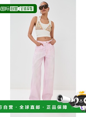 1h可退 香港直邮Acne Studios 艾克妮 女士 Traffic 粉色裤子 ACN