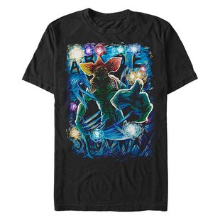 怪奇物语 Demogorgon Starry Fifth 男士 短袖 恤 Sun