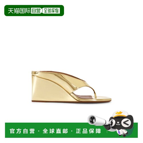 香港直邮alaia 女士 坡跟夹趾凉拖 AA3M105A047 舒适时尚