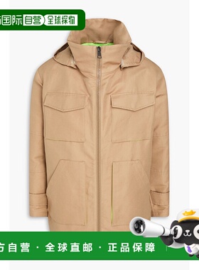 1h可退 香港直邮Herno 男士 棉麻混纺军装斜纹布夹克 GI000332U13