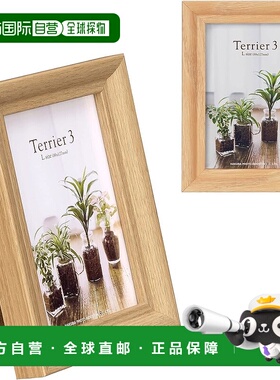 【日本直邮】HAKUBA 木制相框 梗犬款 3 大号 单面 自然色 FWTR3-