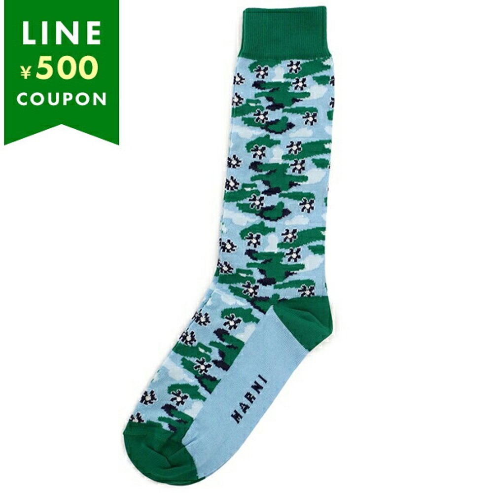 日本直邮Marni 袜子蓝绿多女式 MARNI SKMC0150Q0 UFC125 FLB39