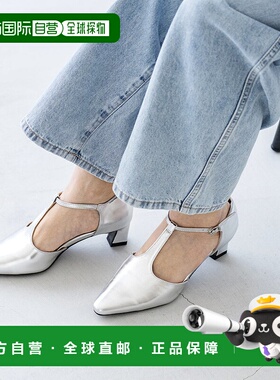 日本直邮Menue 变形跟装饰带高跟鞋 [ME8623BW02896] 黑色单鞋